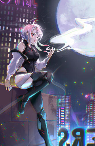 Full body illustration (Complex BG)