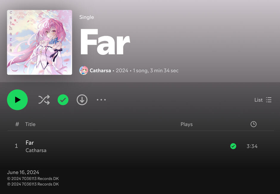 Song by Catharsa available in SoundCloud, Spotify, etc...